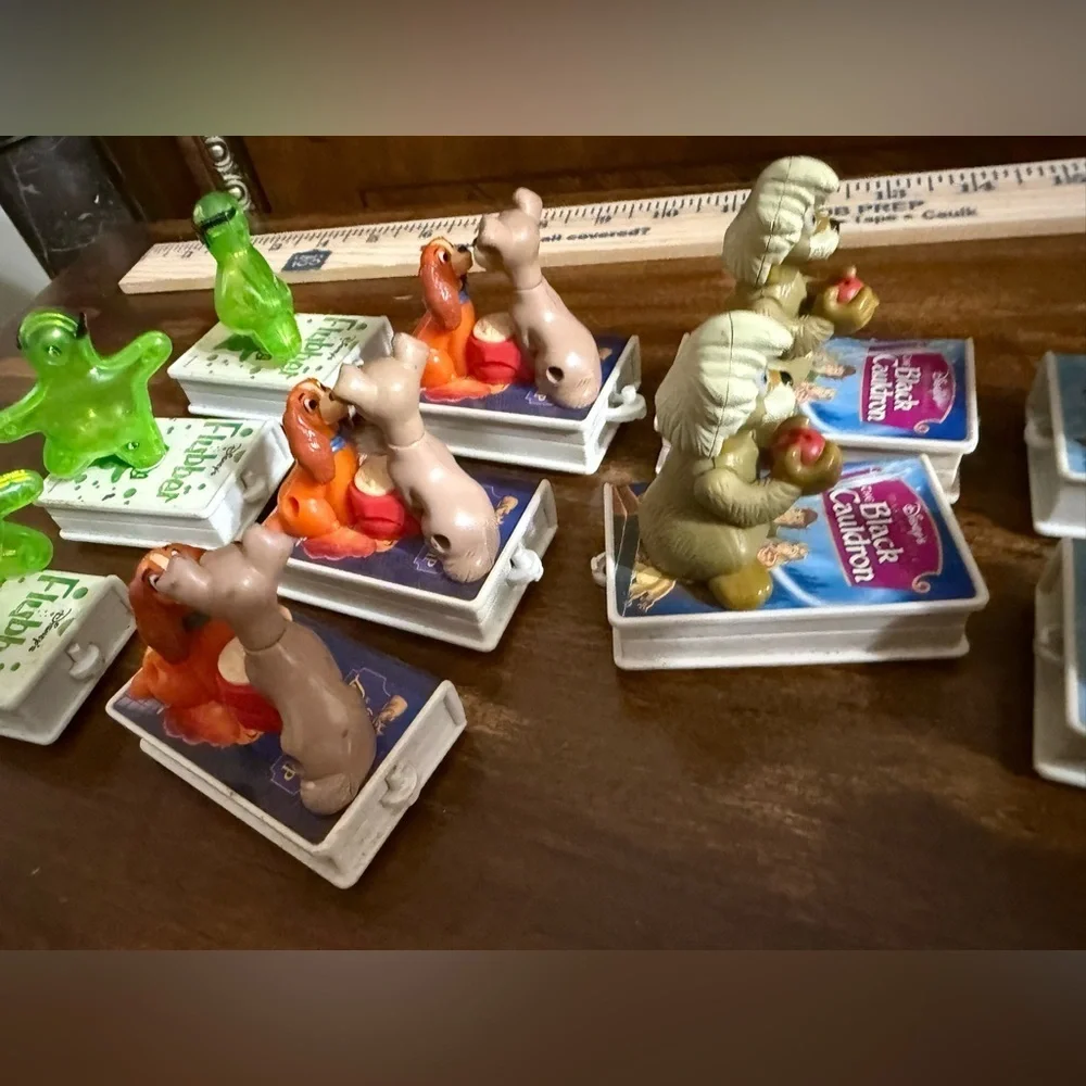 1998 McDonald’s Happy Meal Disney Vintage Bundle – Lot of 13 Figures VHS